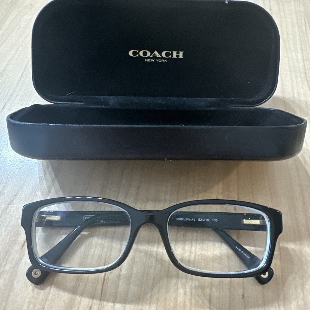 Coach HC6040 Brooklyn 5002 Black Eyeglasses FRAMES ONLY 52-16-135